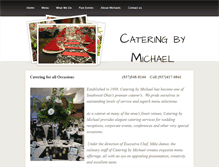 Tablet Screenshot of cateringbymichael.com